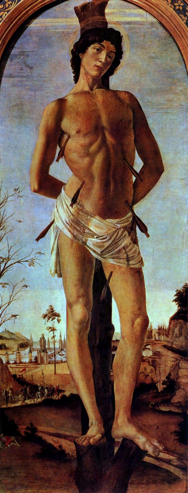 St Sebastian by Sandro Botticelli